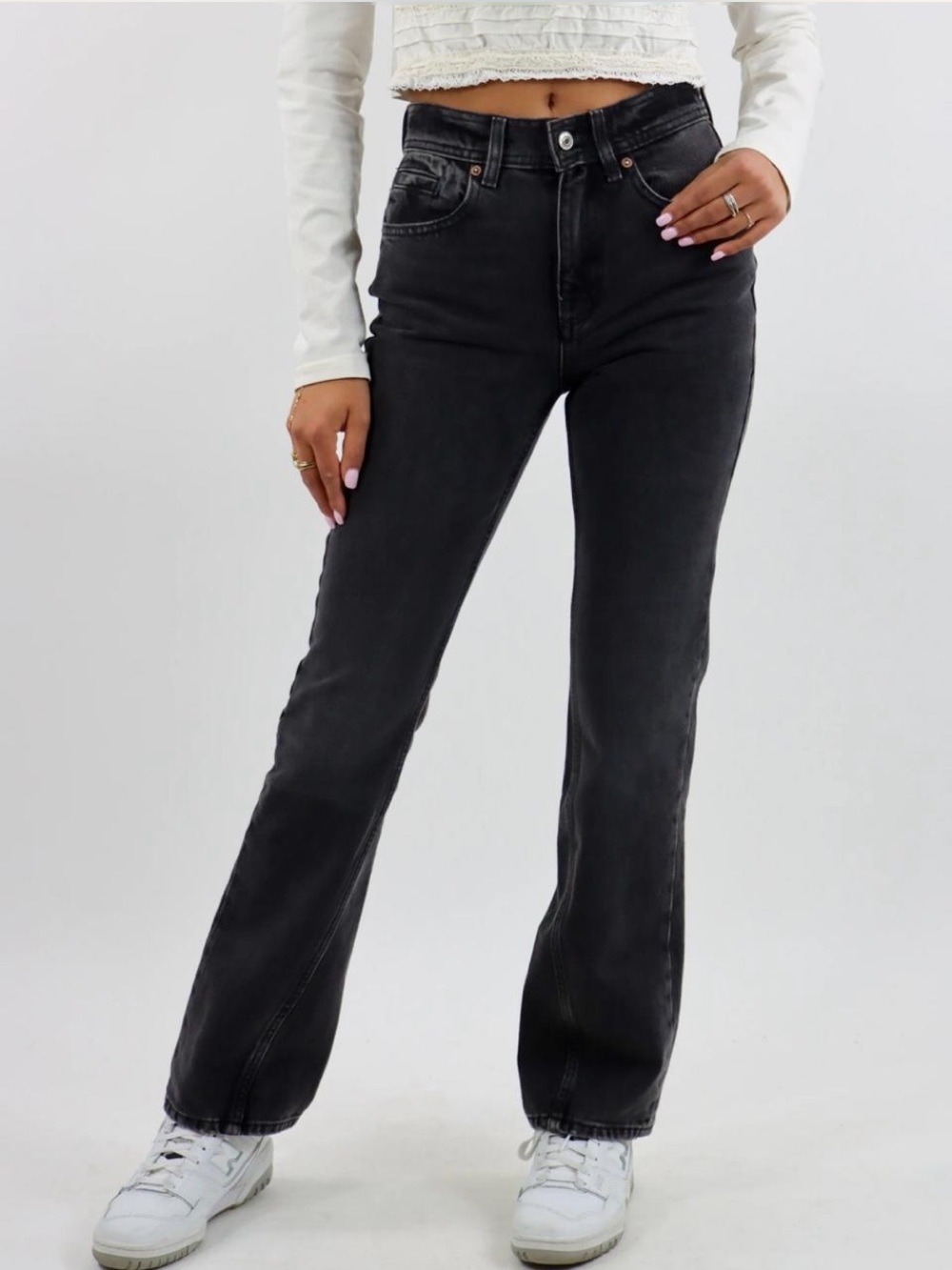 We The Free Straight Leg Black Jeans